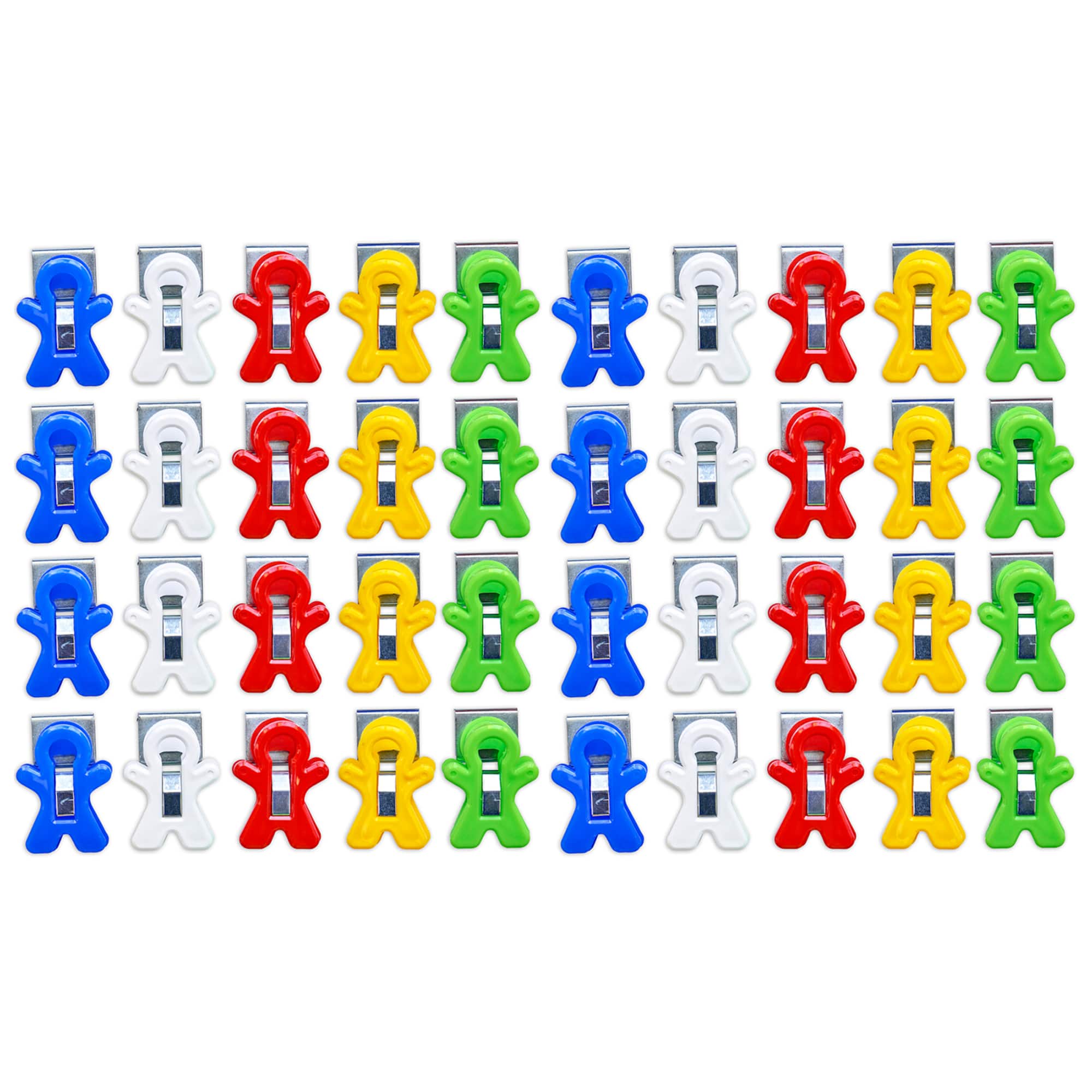 The Pencil Grip™ Magnet Man® Assorted Colors Magnetic Clips